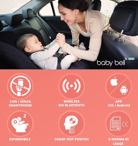 Dispositivo anti abbandono per seggiolini auto Baby Bell Plus